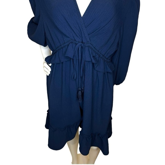 Max Studio London Women’s Sapphire Above The Knee Midi Peplum Dress Size XL - Picture 5 of 11